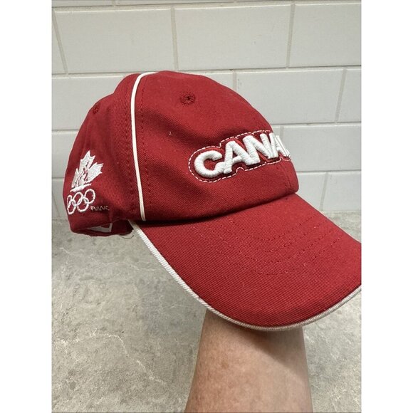 Vintage 2006 Torino Winter Olympics Adjustable Red Baseball hat Cap. HBC. New! - Picture 2 of 8